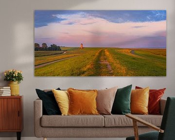 Panorama of the Pilsum lighthouse by Henk Meijer Photography