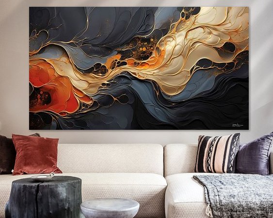 Example of the artwork in a room