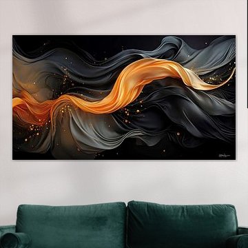 schwarz-gold-silber von Gelissen Artworks