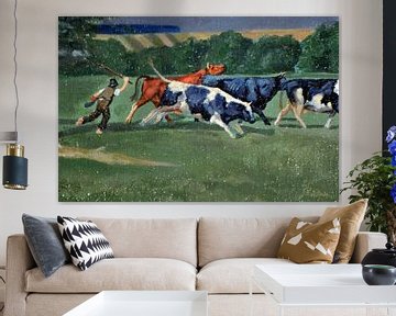 Cows 2 van Jack Veraart