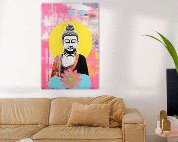 Buddha - Lotus der Stille von PixelMint.