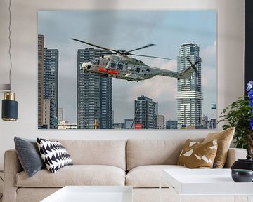 L'hélicoptère NH-90 aux Journées portuaires mondiales 2023. sur Jaap van den Berg