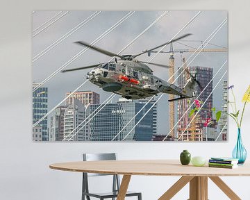 L'hélicoptère NH-90 aux Journées portuaires mondiales 2023. sur Jaap van den Berg