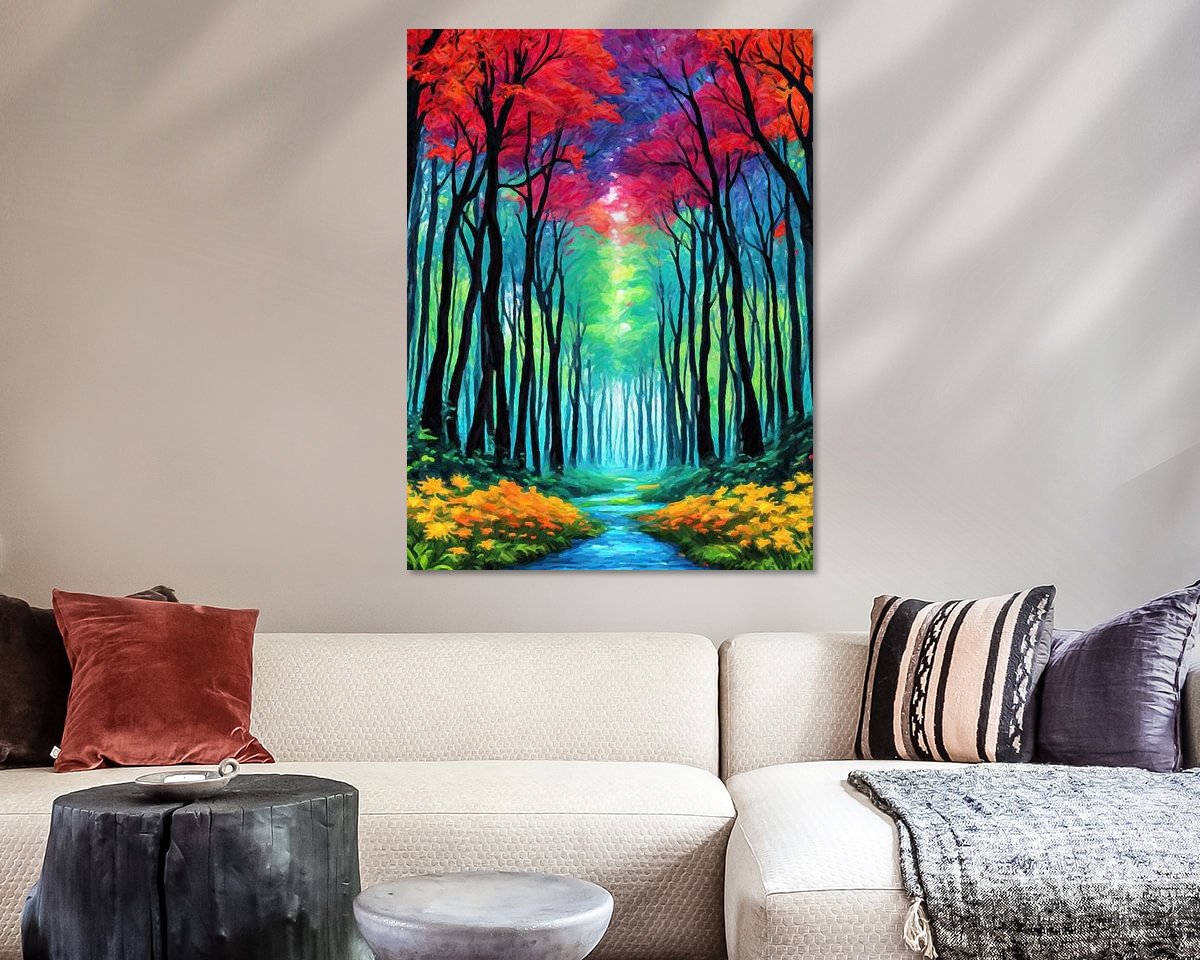 Example of the artwork in a room