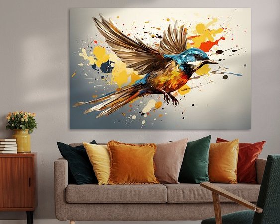 Example of the artwork in a room