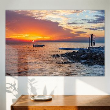 Den Sonnenuntergang beobachten