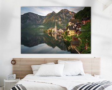 Hallstatt bij zonsopgang