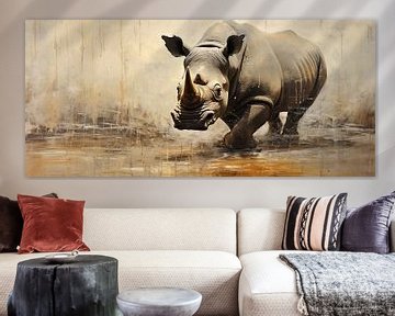 Rhinoceros | Rhinoceros by De Mooiste Kunst