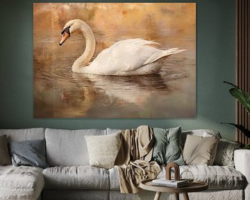 Swan by Wonderful Art