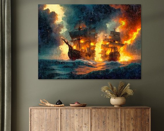 Example of the artwork in a room