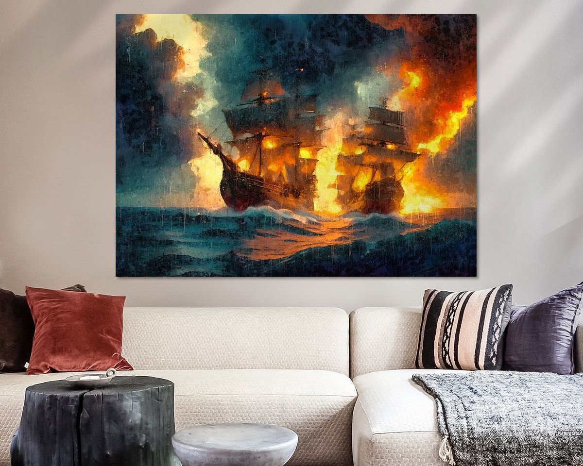 Example of the artwork in a room