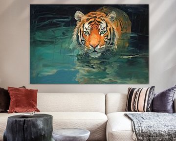 Malerei Tiger von Wunderbare Kunst