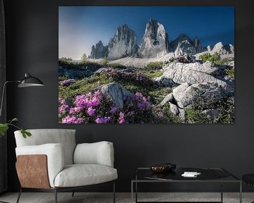 Landschaft bei drei Zinnen in den Dolomiten in Italien von Voss Fine Art Fotografie
