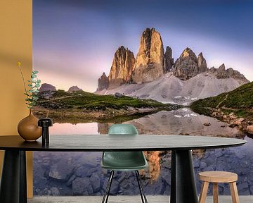 Morgenstimmung bei den drei Zinnen in den Dolomiten von Voss Fine Art Fotografie