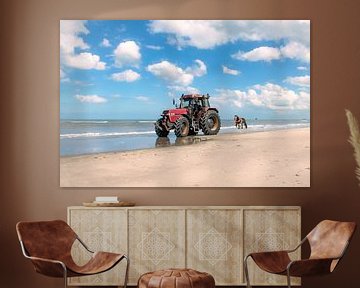 The tractor is his office, the island his life von Eilandkarakters Ameland
