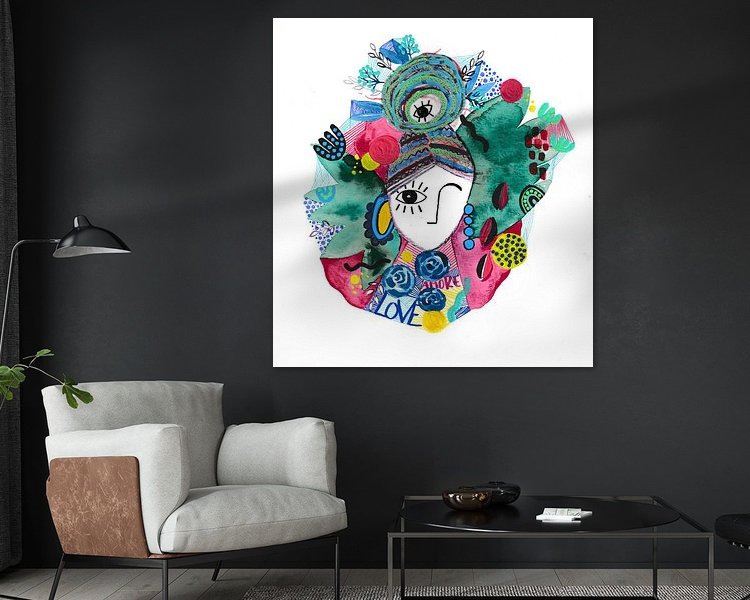 Example of the artwork in a room