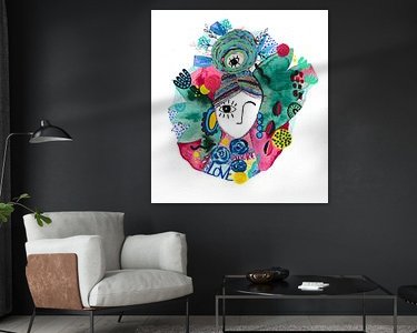 Example of the artwork in a room