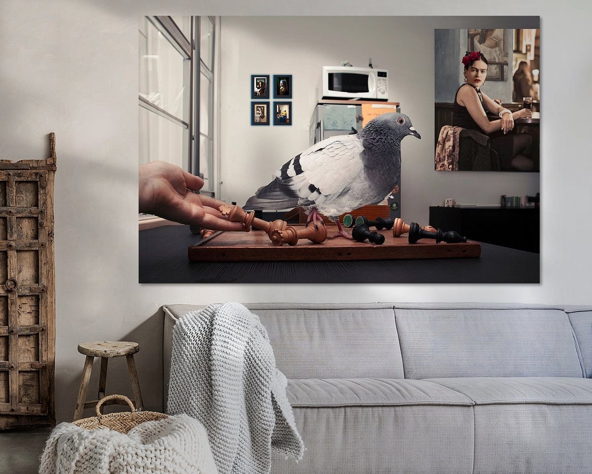 Example of the artwork in a room