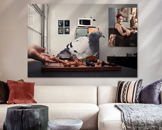 Example of the artwork in a room