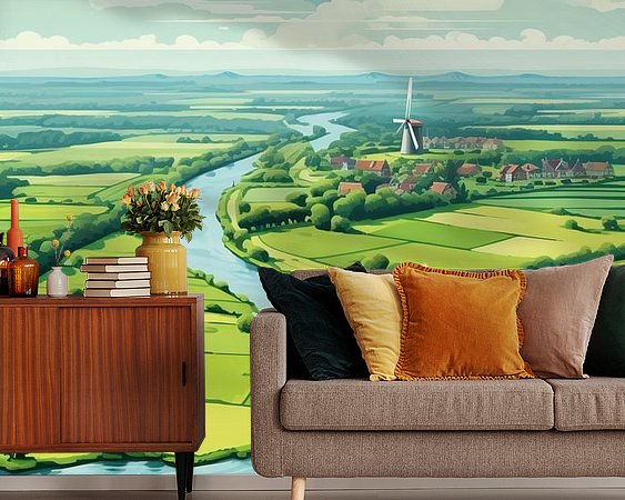 Example of the artwork in a room