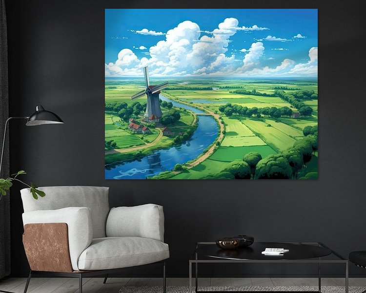 Example of the artwork in a room