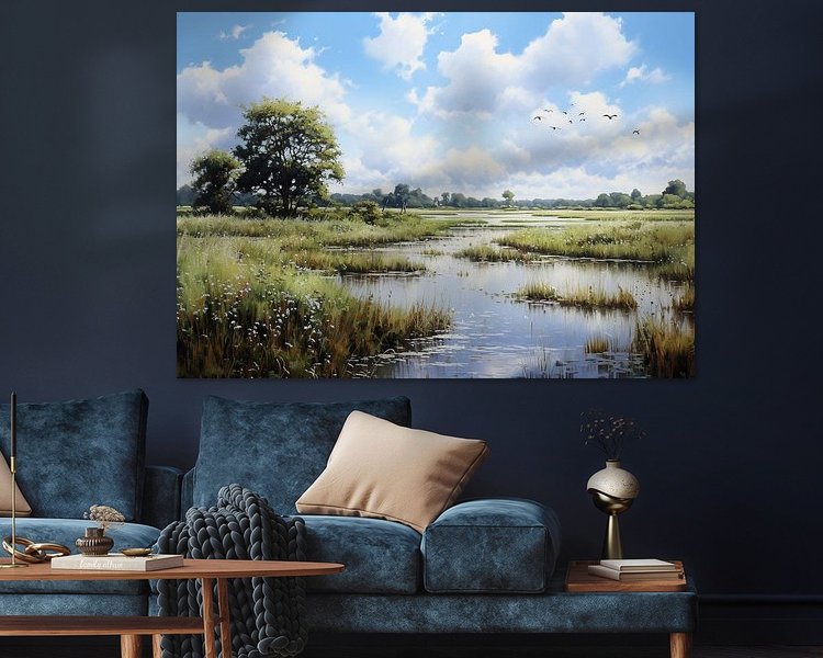 Example of the artwork in a room