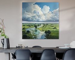 Example of the artwork in a room