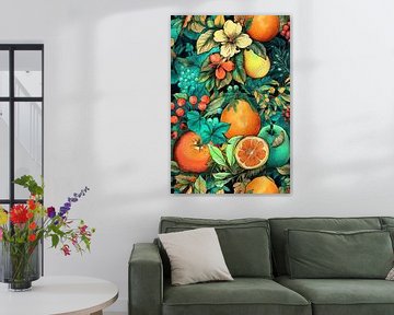 Fleurs et fruits #jardin sur JBJart Justyna Jaszke