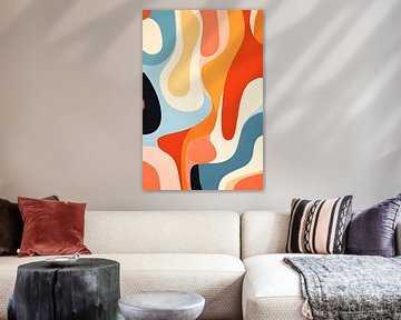 Colourful Swirls & Lines by But First Framing