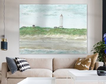 Leuchtturm an der Nordsee von Sandra Steinke