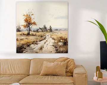 Paysage peint sur Tableaux ARTEO