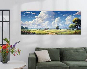 Paysage peint sur Tableaux ARTEO