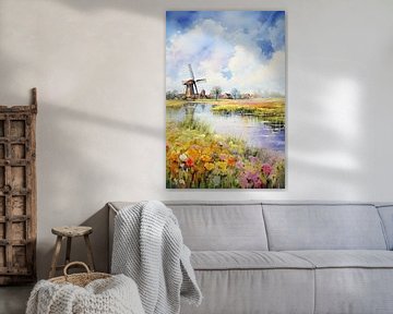 Paysage peint sur Tableaux ARTEO