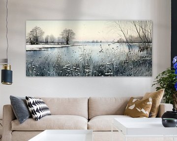 Winterlandschap | Winter van ARTEO Schilderijen