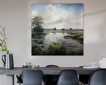 Paysage peint sur Tableaux ARTEO