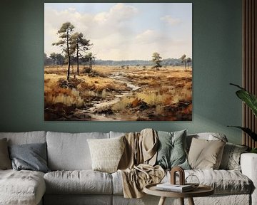 Schilderij De Veluwe van ARTEO Schilderijen