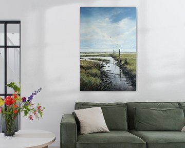 Paysage peint sur Tableaux ARTEO