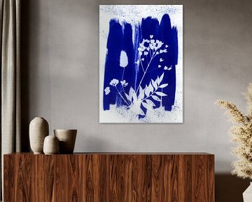Blaue Trockenblumen von Lies Praet