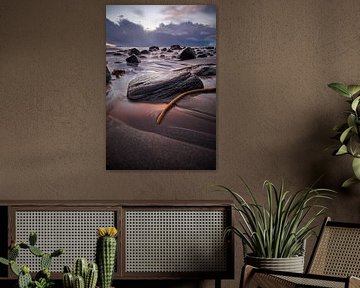 Alnes beach during sunset, Godøy, Norway by qtx