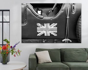 Bentley 4½ Liter englischer Oldtimer mit einer Union Jack Flagge. von Sjoerd van der Wal Fotografie