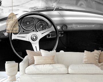 Porsche 356 Cabriolet klassischer Sportwagen Armaturenbrett von Sjoerd van der Wal Fotografie
