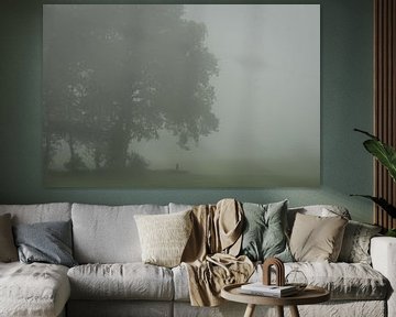 Arbre dans le brouillard. sur René Jonkhout