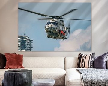 NH-90 helikopter bij Wereldhavendagen 2023. van Jaap van den Berg