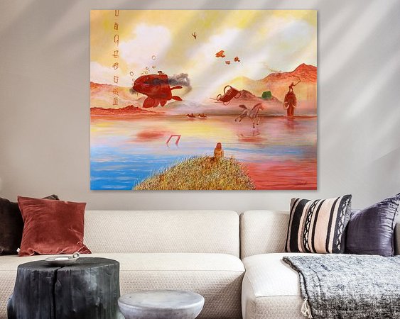 Example of the artwork in a room