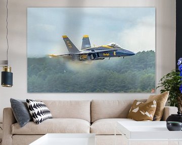 High-speed pass from Blue Angel number 5. by Jaap van den Berg