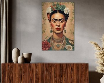 Frida - Portrait vintage sur Digital Corner