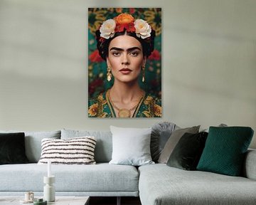 Frida - Türkises Gewand von Digital Corner