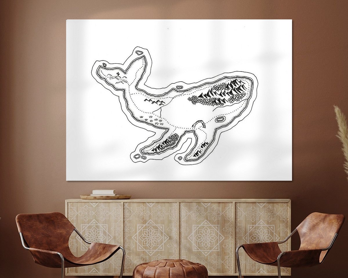 Example of the artwork in a room