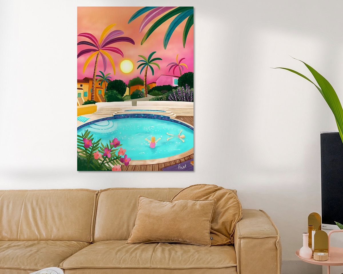Example of the artwork in a room