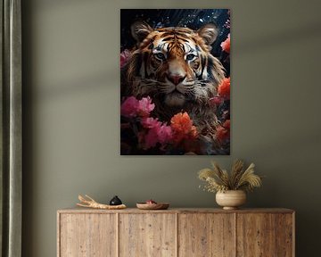 Tiger fine Art by Eva Lee